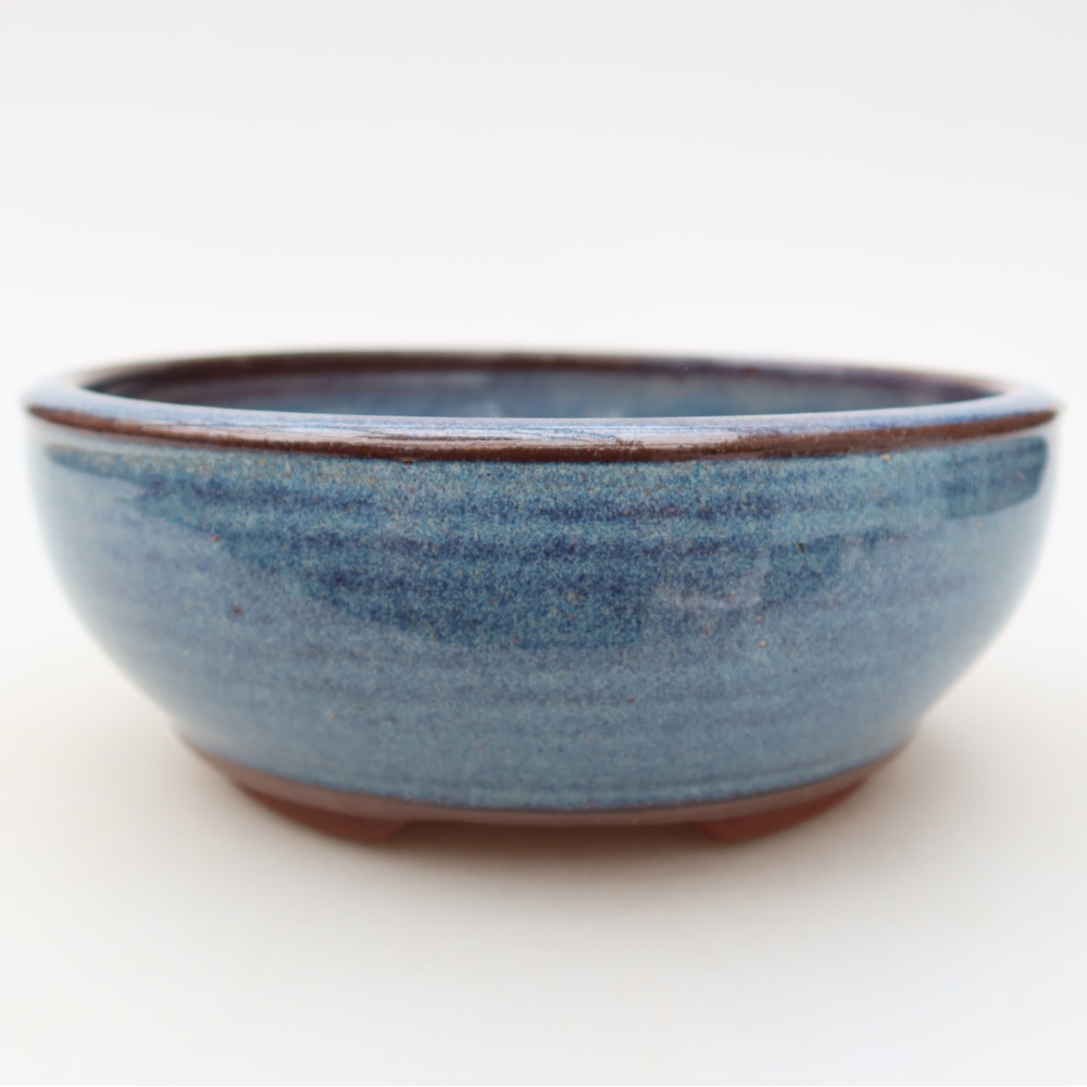 Ceramic bonsai bowl 15 x 15 x 5,5 cm, colour blue