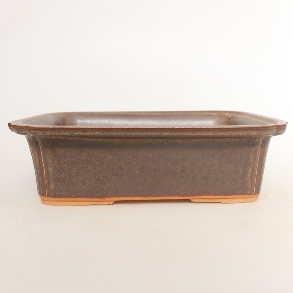 Ceramic Bowl, 20 x 15.5 x 5.5 cm, brown