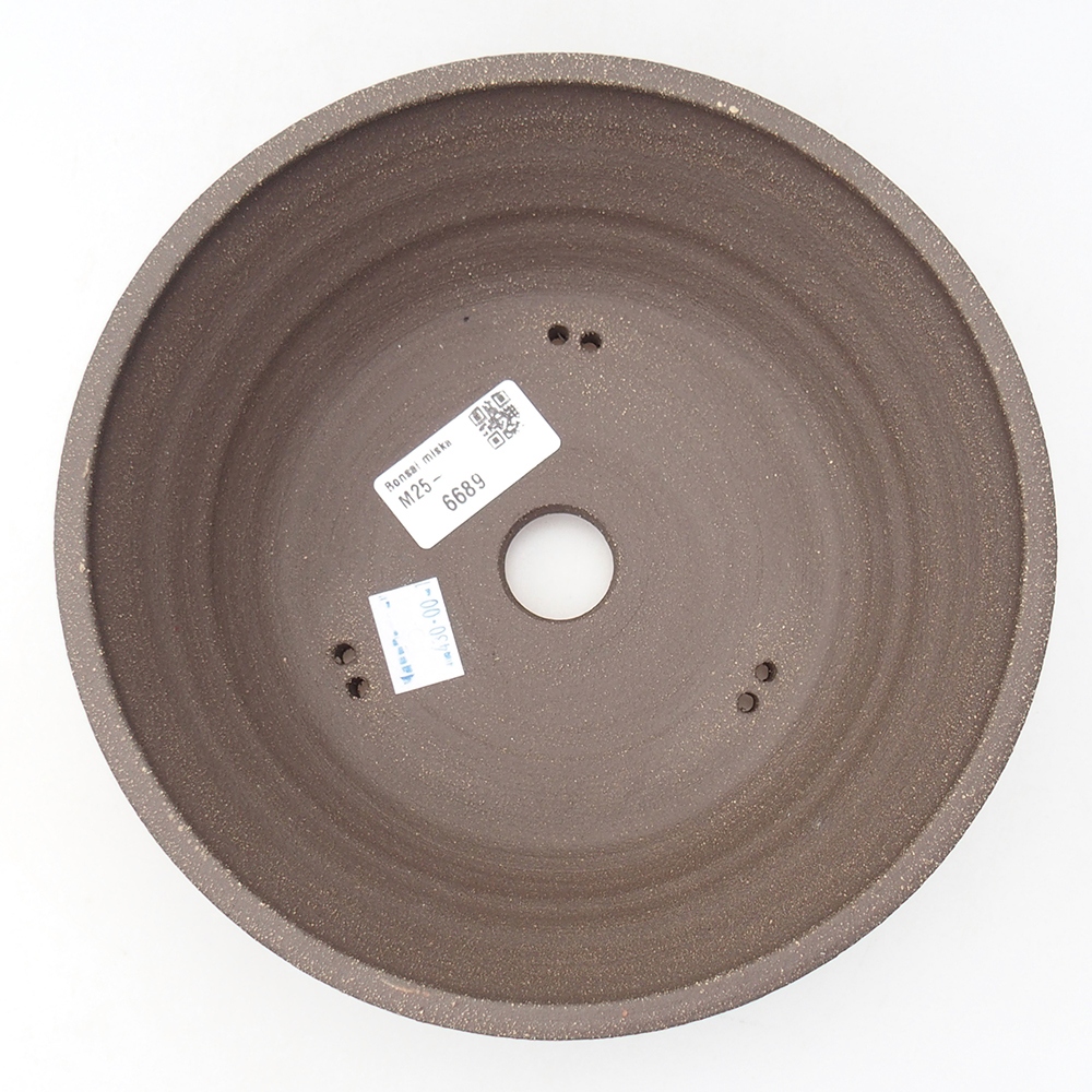 Ceramic bonsai bowl 20 x 20 x 6 cm, brown