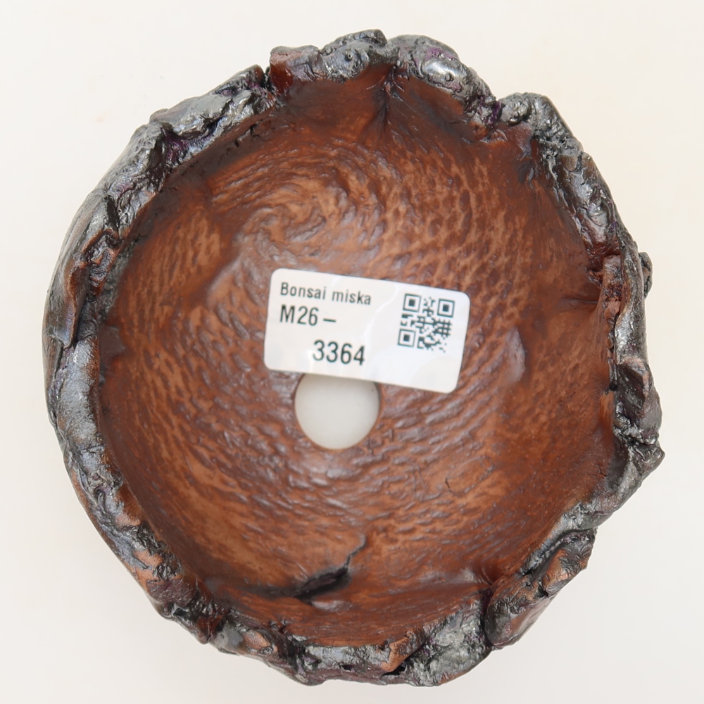 Ceramic Shell, 11 x 9.5 x 8 cm, brown