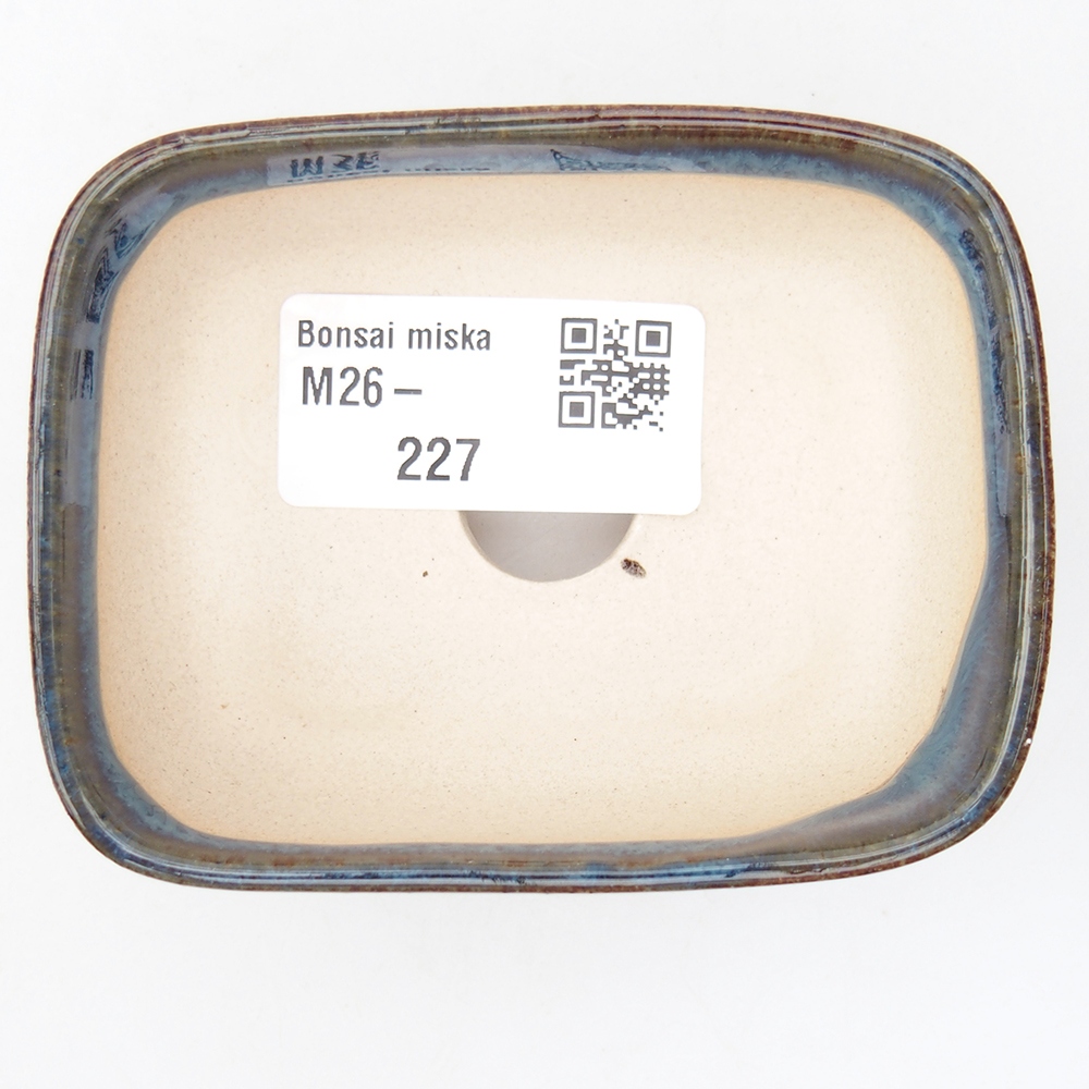Mini bonsai bowl 8 x 6,5 x 3 cm, colour blue