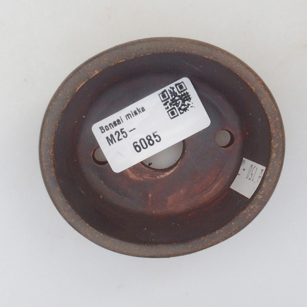 Ceramic bonsai bowl 10,5 x 9 x 4 cm, color brown
