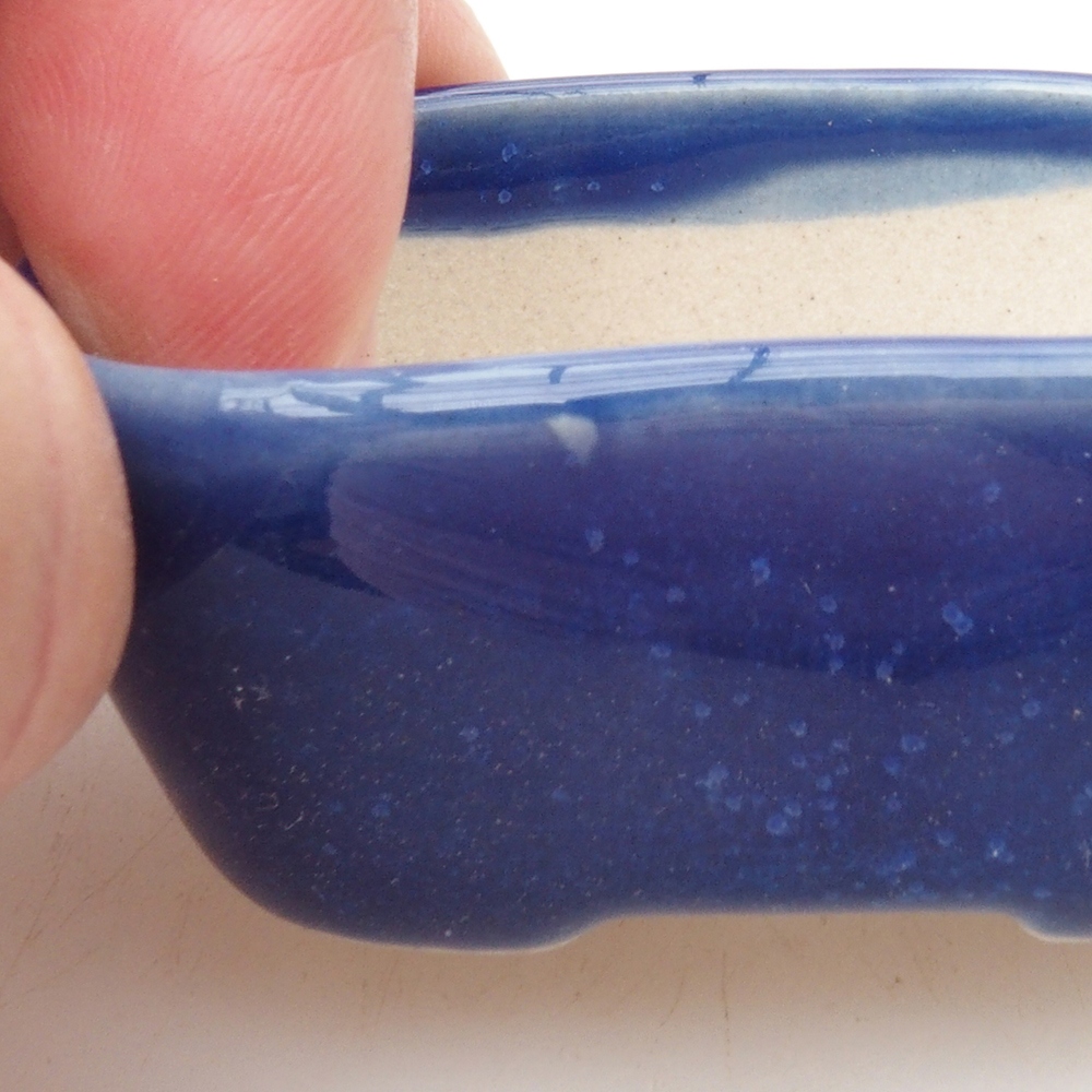 Mini bonsai bowl 5,5 x 4 x 2,5  cm, color blue