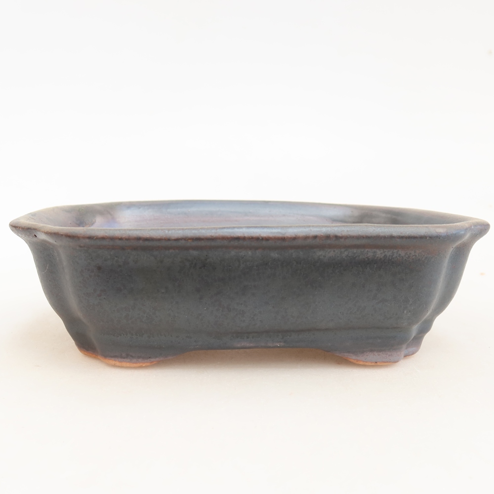 Ceramic bonsai bowl 15,5 x 12 x 4,5 cm, brown