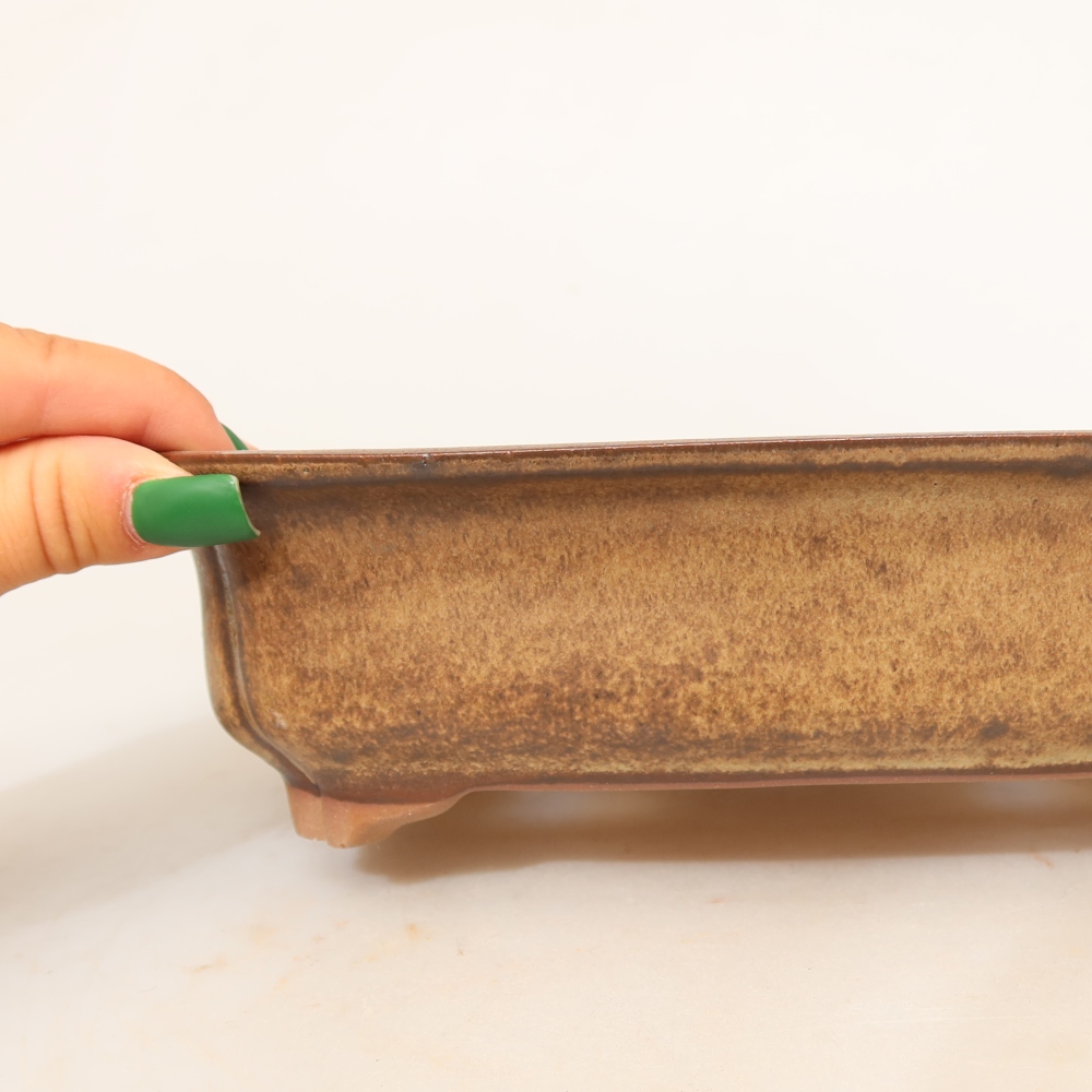 Ceramic Bowl, 24 x 17 x 6 cm, brown