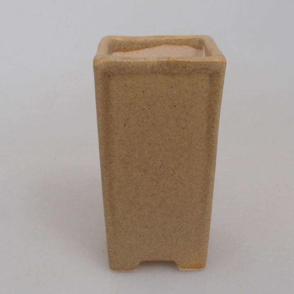 Mini bonsai bowl 3 x 3 x 5,5 cm, color brown