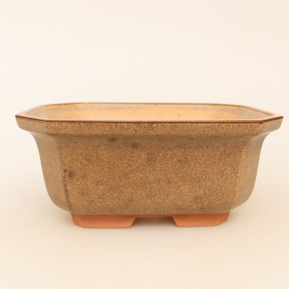 Ceramic Bowl  15 x 12 x 7 cm, brown