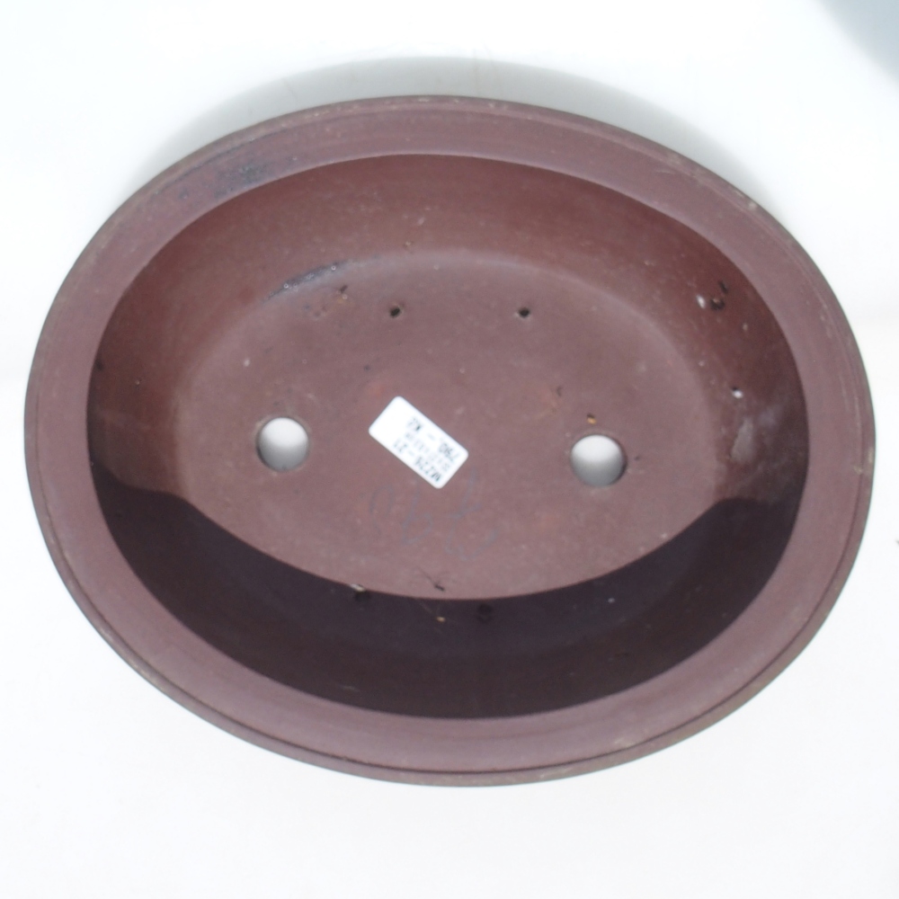 Bonsai bowl 33 x 27 x 8,5 cm birch brown