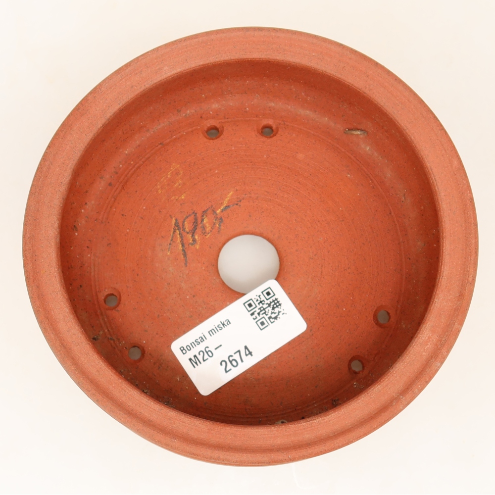 Ceramic Bowl, 13 x 13 x 5 cm, brick red