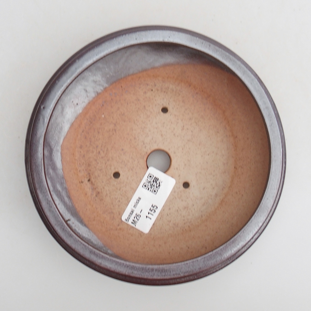 Ceramic bonsai bowl 15 x 15 x 4,5 cm, brown