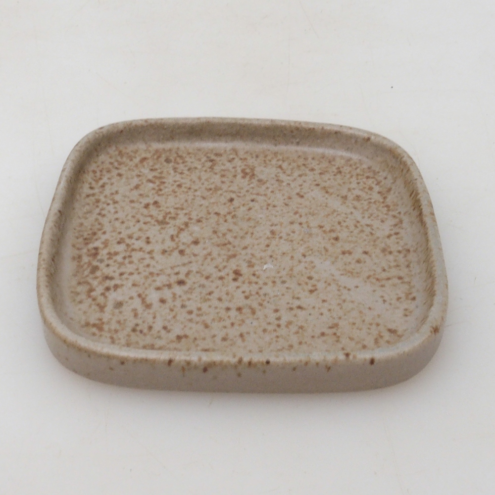Bonsai bowl square 9 x 9 x 1 cm - beige