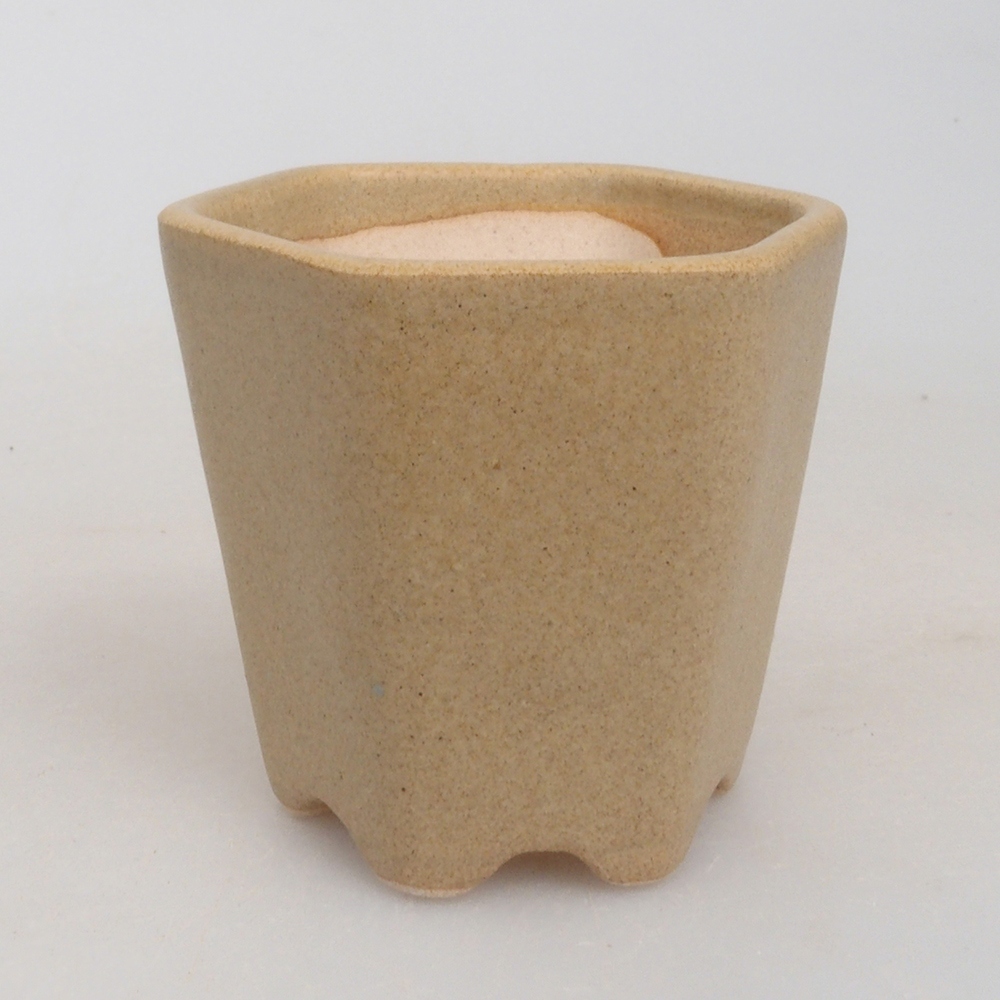Mini bonsai bowl 5 x 5 x 5 cm, color brown
