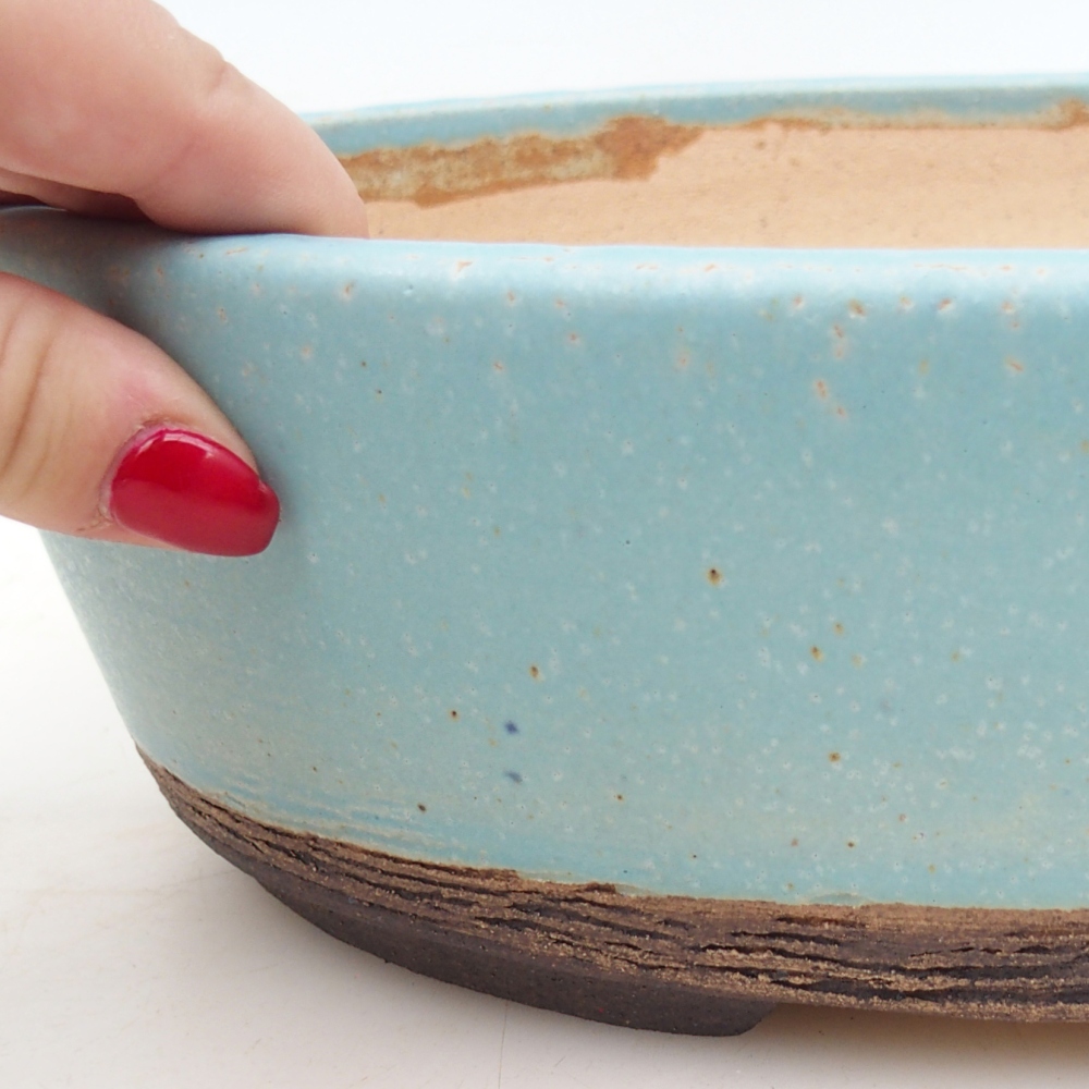 Bonsai bowl 28,5 x 21 x 8 cm , colour blue