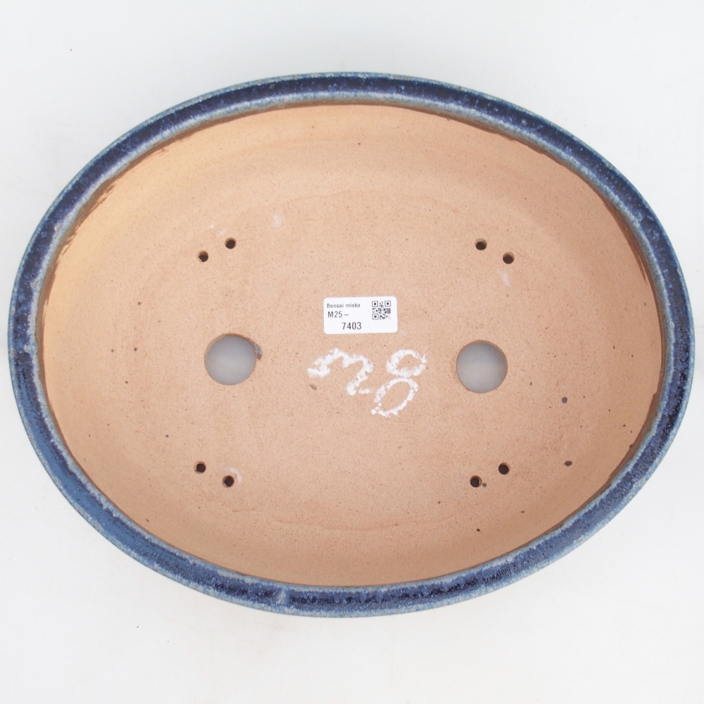 Bonsai bowl 33 x 26,5 x 9,5 cm , colour blue