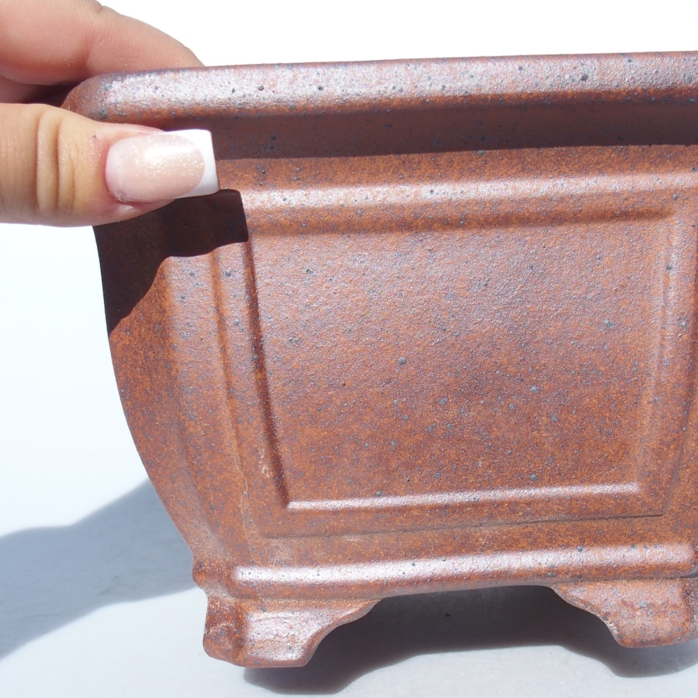 Bowl 18 x 18 x 11,5 cm brown