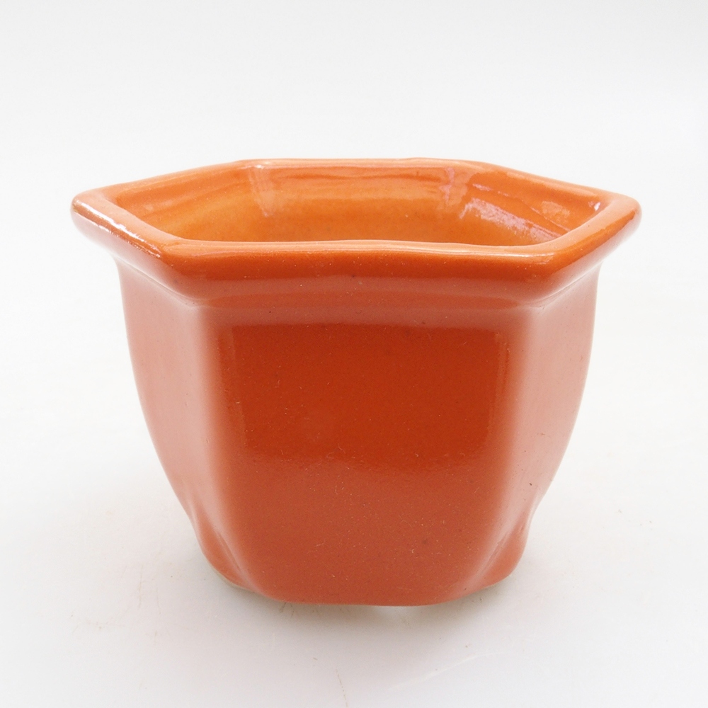 Mini bonsai bowl 7 x 6 x 5 cm, color orange