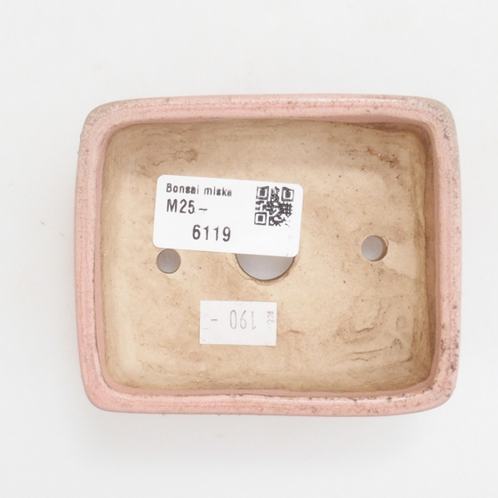 Ceramic bonsai bowl 9,5 x 8 x 3,5 cm, color pink