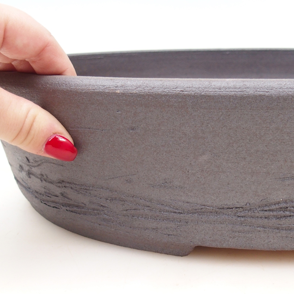 Bonsai bowl 38,5 x 31 x 8,5 cm , colour brown