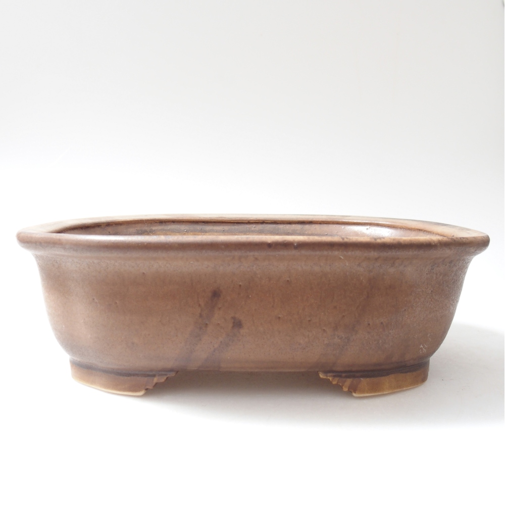 Ceramic bonsai bowl 25 x 21 x 8 cm, pink