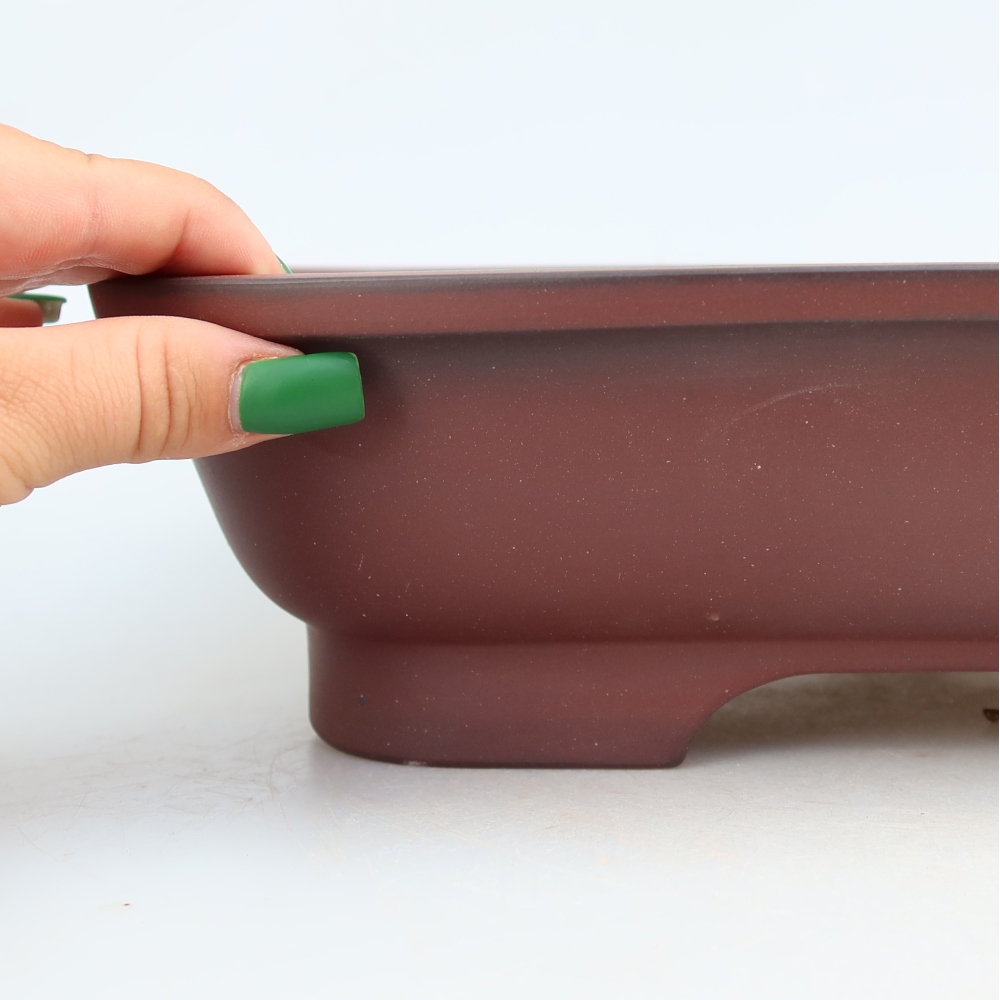 Ceramic Bowl  32 x 24.5 x 8.5 cm, brick red