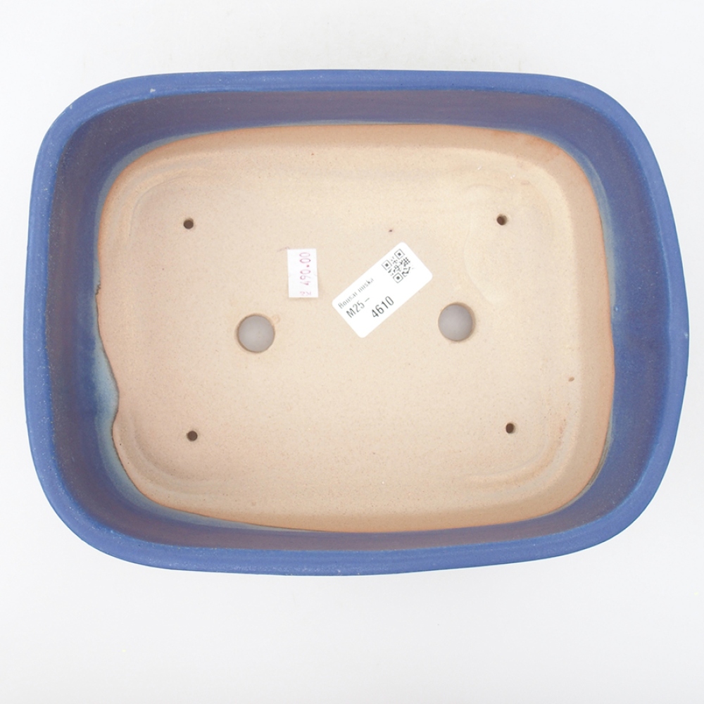 Ceramic bonsai bowl 23 x 18 x 7,5 cm, color blue