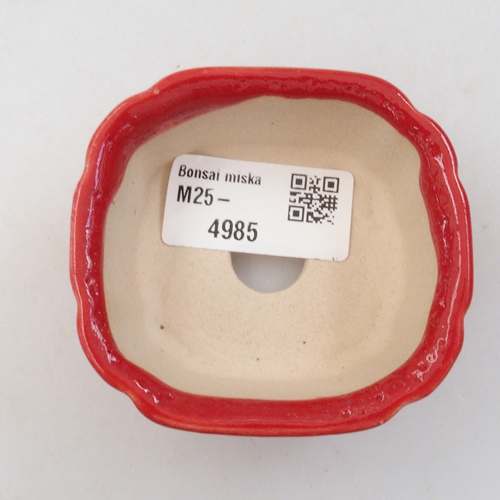 Mini bonsai bowl 7 x 6,5 x 3 cm, color red