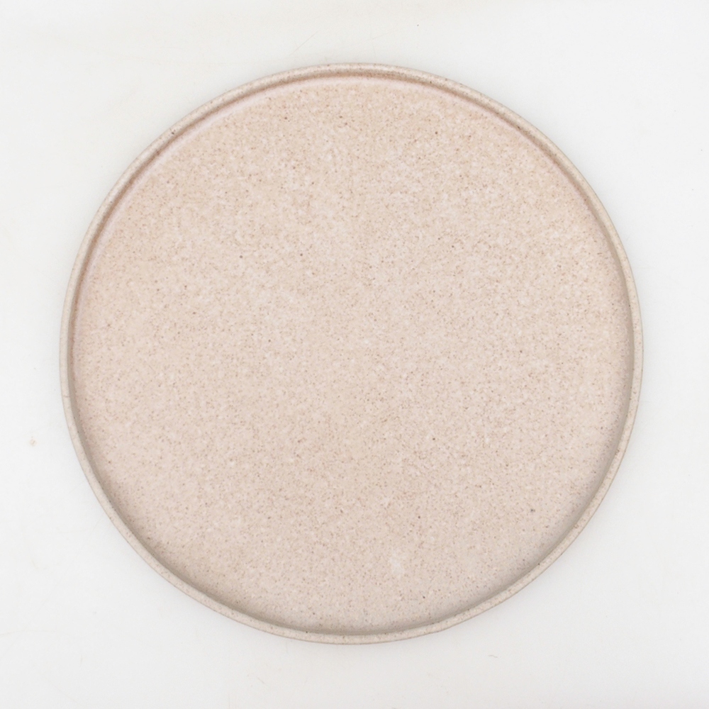 Bonsai bowl round D7-M - 24.5 x 24.5 x 1 cm - beige