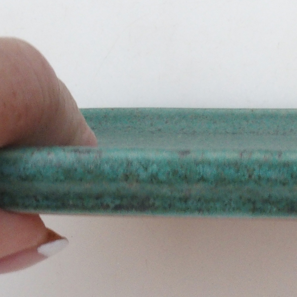 Ceramic bowl H37 -14.5 x 13 x 1 cm - green