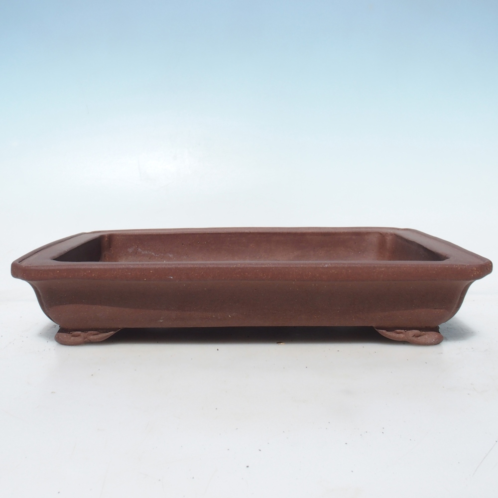 Bonsai bowl 34 x 25,5 x 6 cm - brown