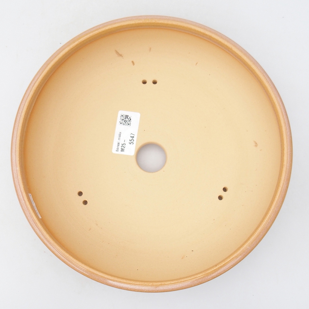Ceramic bonsai bowl 22,5 x 22,5 x 6 cm, color pink