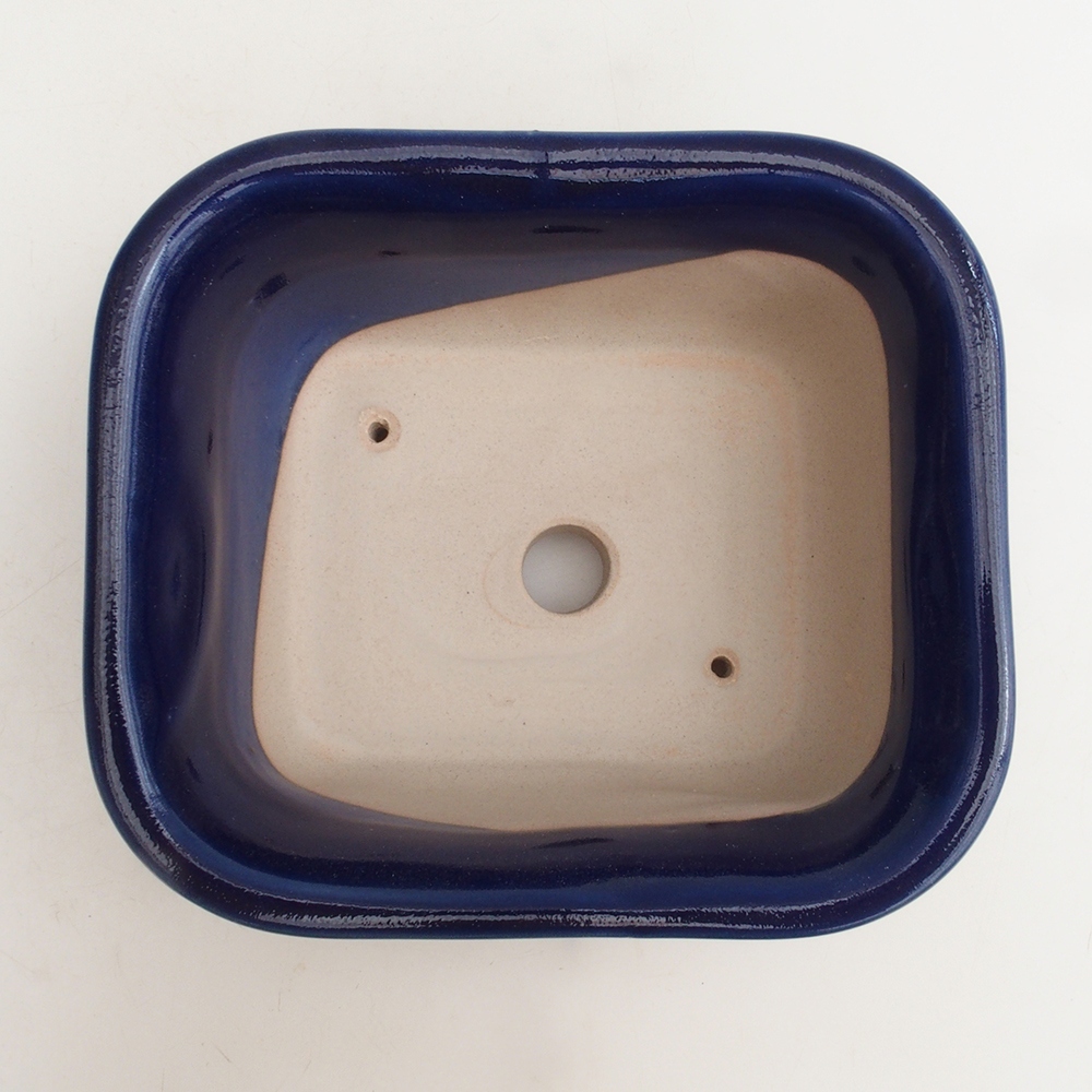 Bonsai bowl H36 - 17 x 15 x 7.5 cm. - blue