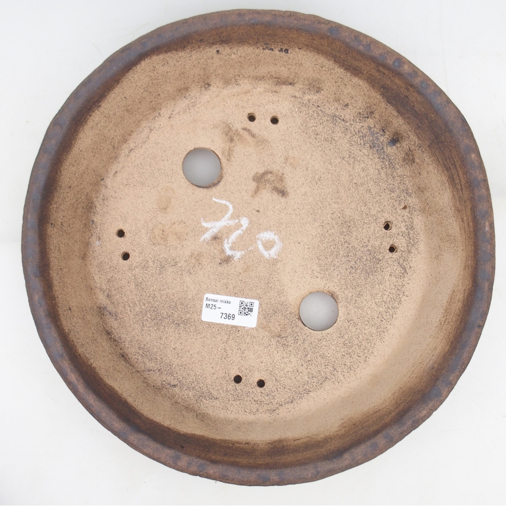 Bonsai bowl 32 x 32 x 7 cm , colour brown