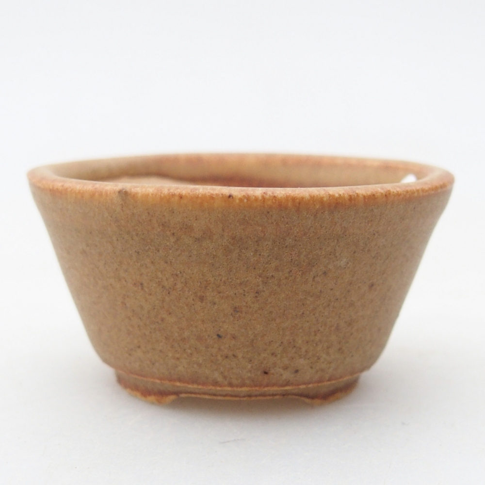Mini bonsai bowl 4,5 x 4,5 x 2,5 cm, brown