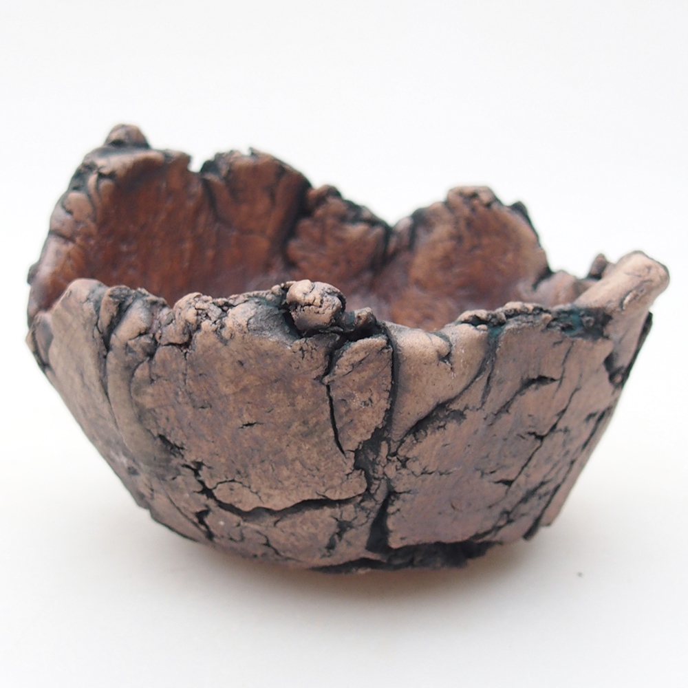 Ceramic Shell 9 x 8,5 x 6 cm , colour green