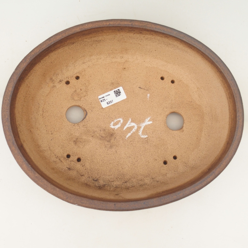 Bonsai bowl 32,5 x 25,5 x 9,5 cm , colour brown