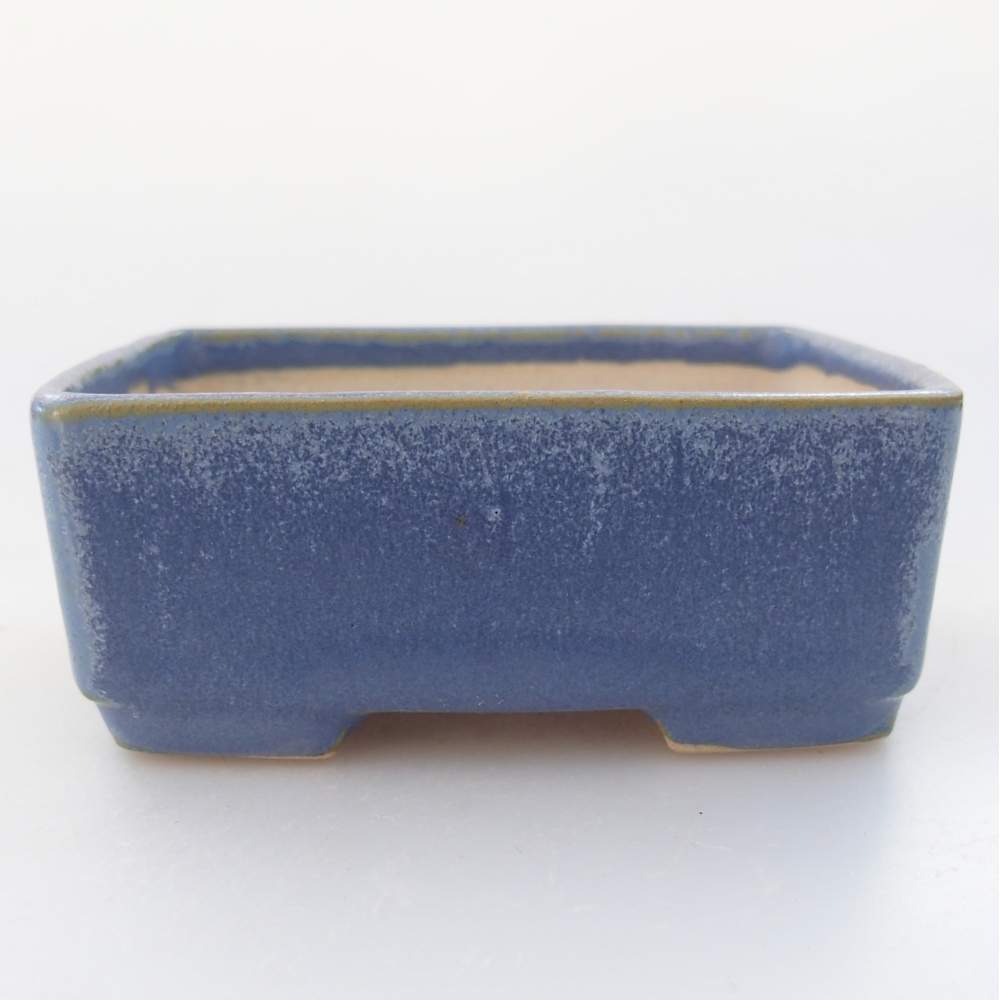 Ceramic bonsai bowl 8,5 x 7 x 3,5 cm, colour blue