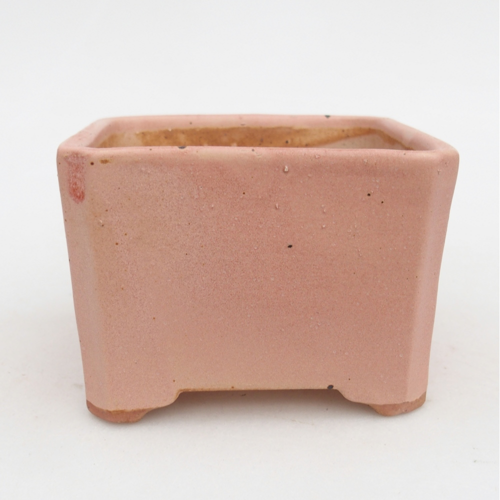 Ceramic bonsai bowl 8 x 8 x 10,5 cm, pink