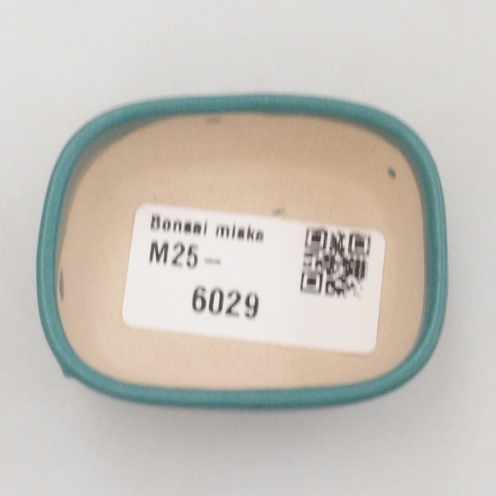 Ceramic bonsai bowl 6 x 4,5 x 2 cm, color blue