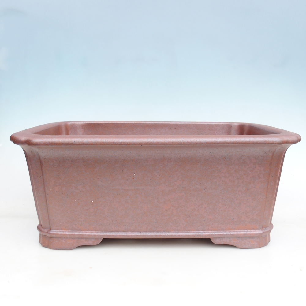Ceramic bonsai bowl 51,5 x 37,5 x 20 cm , metal colour - PERSONAL COLLECTION ONLY or pallet transport