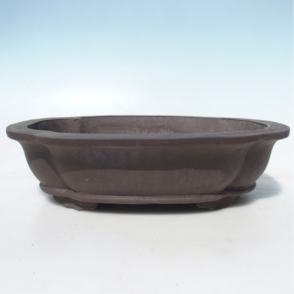 Bonsai bowl 40 x 32 x 10,5 cm birch brown