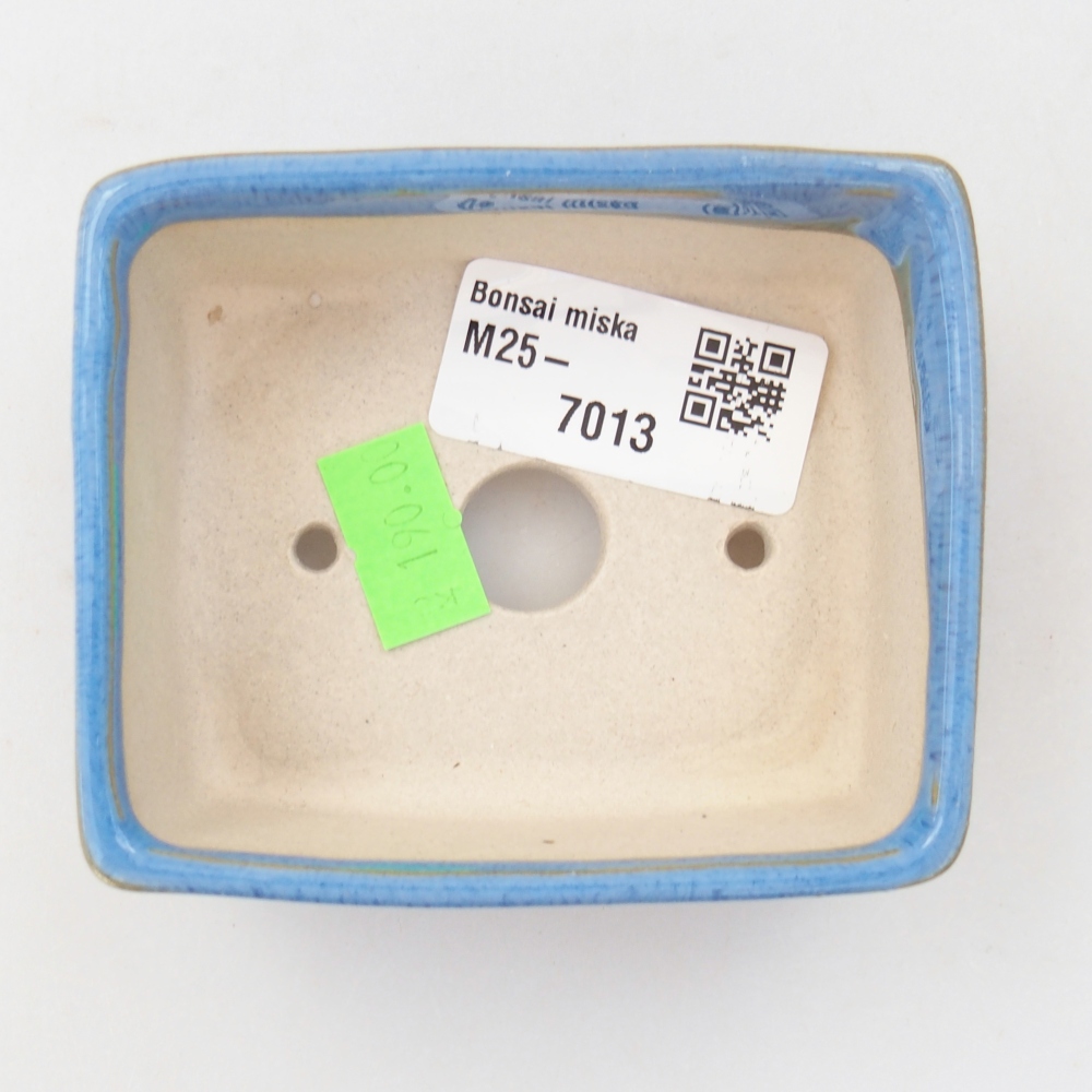 Ceramic bonsai bowl 8,5 x 7 x 3,5 cm, colour blue