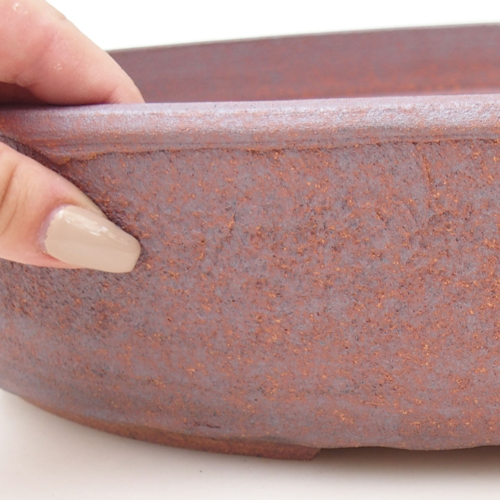 Bonsai bowl 39 x 32 x 8,5 cm , metal colour