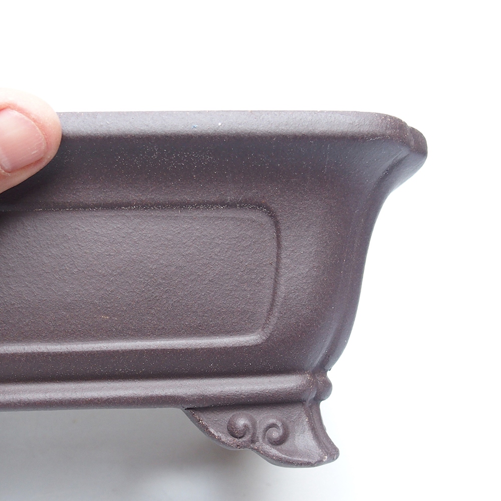 Bowl 26 x 19 x 9 cm brown