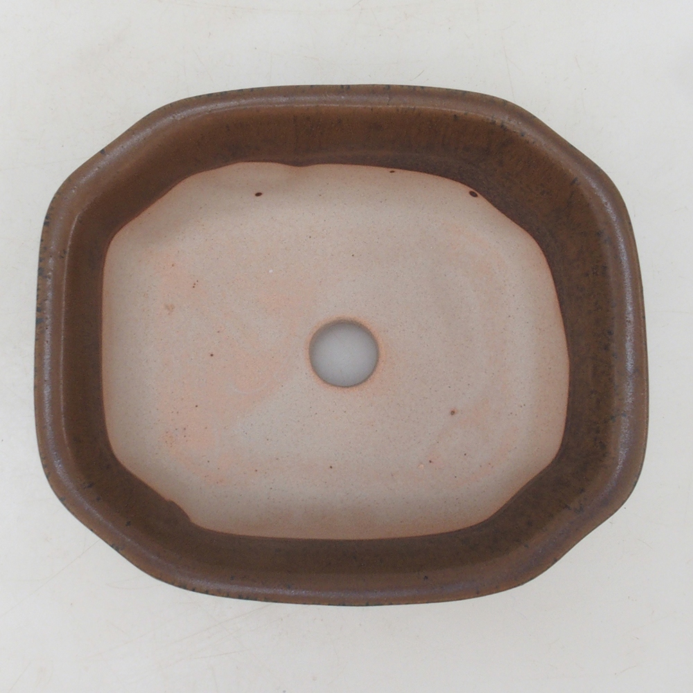 Bonsai bowl H32 - 13 x 10 x 5.5 cm. - brown