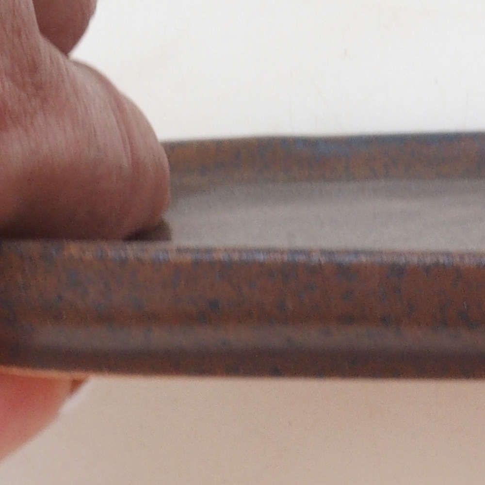 Ceramic bowl H31 - 15 x 13 x 1 cm - brown