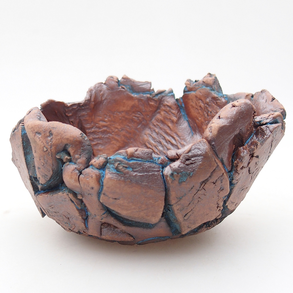 Ceramic Shell 11,5 x 11 x 7,5 cm , colour blue