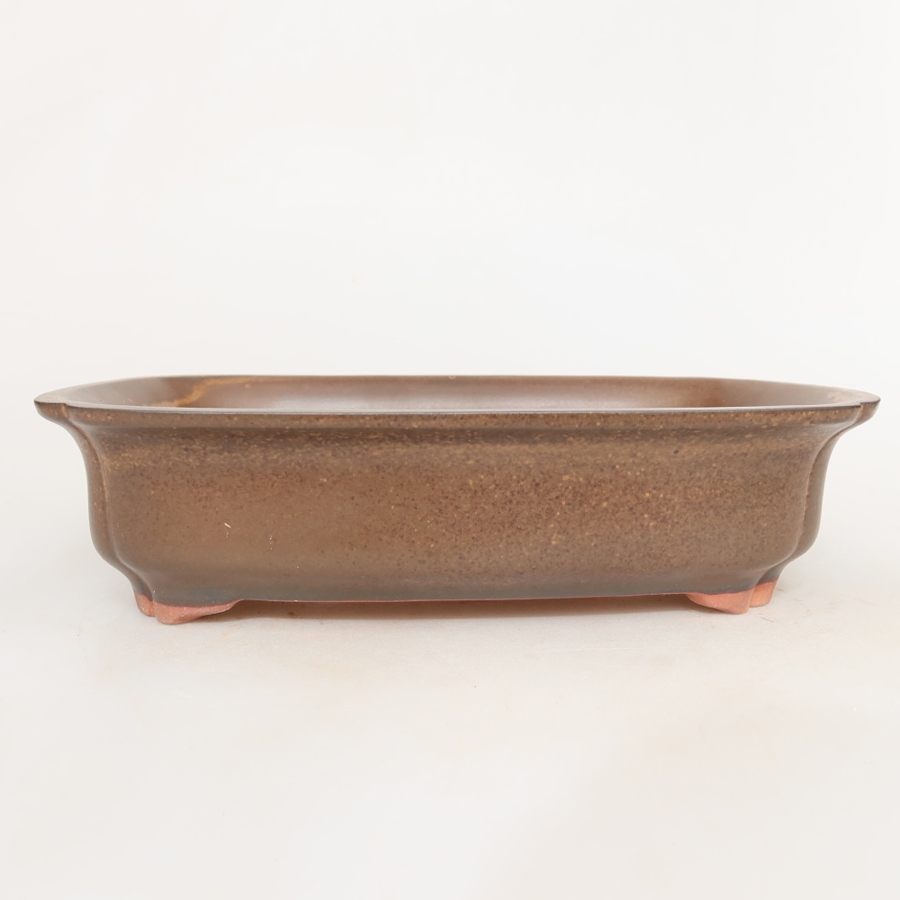 Ceramic Bowl, 24 x 17 x 6 cm, brown