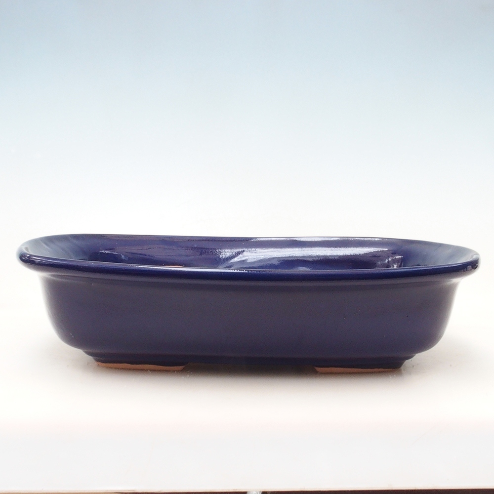Bonsai bowl H10 - 37 x 28 x 9 cm. - blue