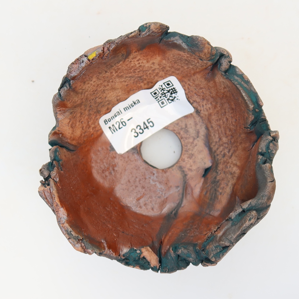 Ceramic Shell 9 x 9 x 5,5 cm , colour green
