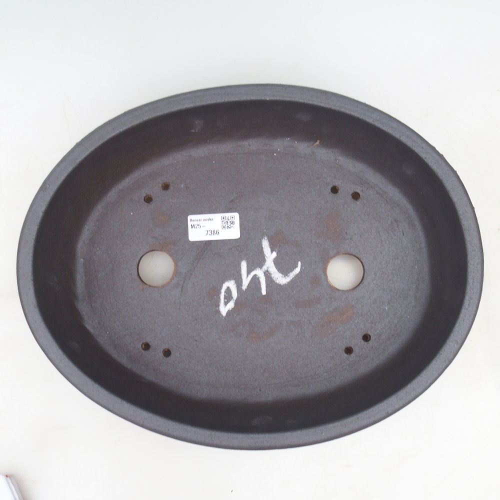 Bonsai bowl 32,5 x 25,5 x 7 cm , colour brown